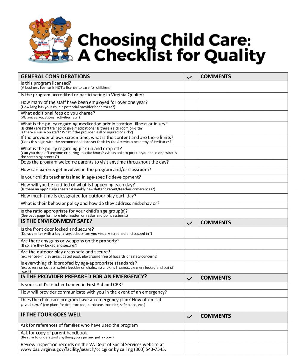 Be Prepared: Emergency Preparation Checklist for Families with Infants and  Young Children, Nutrition